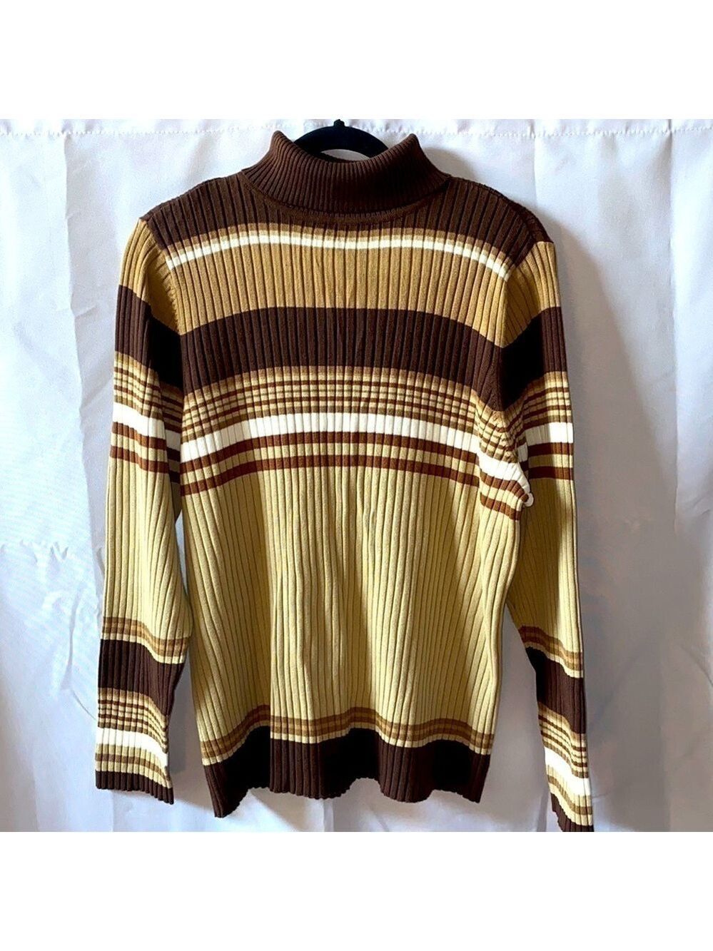 Venezia Jeans Striped Turtleneck Sweater
